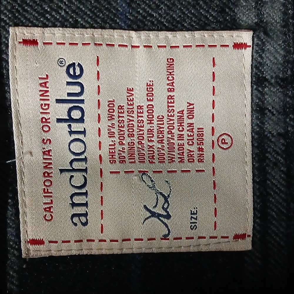 Anchorblue Plaid Polyester Quilted Jacket, Size XL - Picture 8 of 11